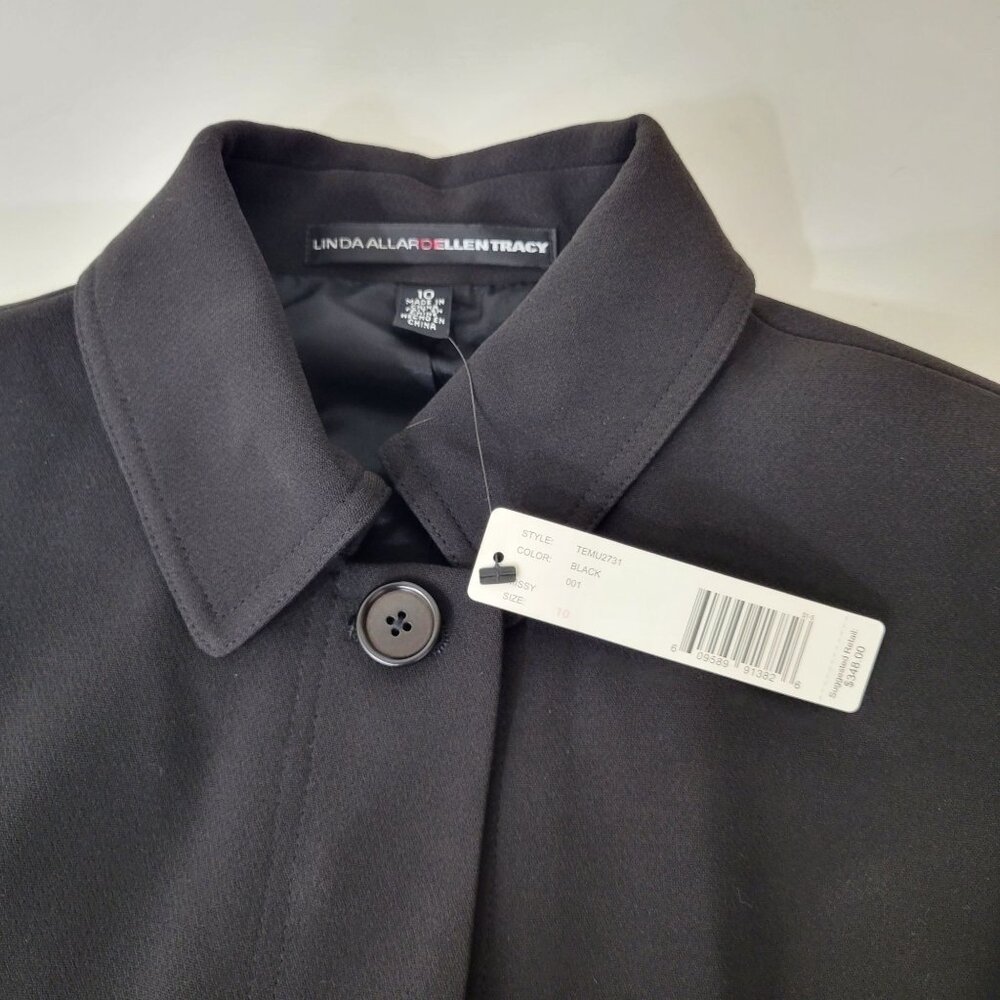 Linda Allard Ellen Tracy Black Suit Jacket New with Tag - Picture 3 of 6